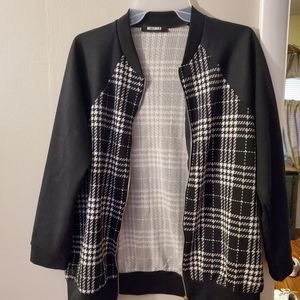Black and white jacket